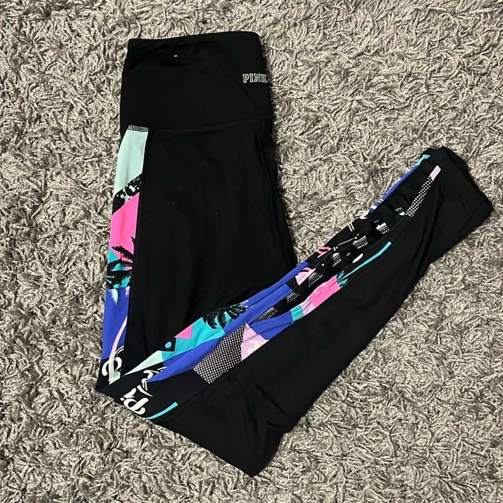 PINK Victoria’s Secret Ultimate Strappy Cut Out Leggings - S